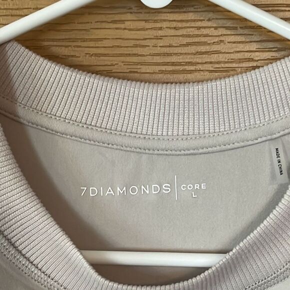 7 DIAMONDS PEBBLE CORE CREW NECK T-SHIRT LARGE - Picture 7 of 8